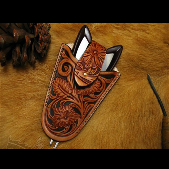 Tang dynasty flower Hand-work  - Unique Leather Work のレビューと価格