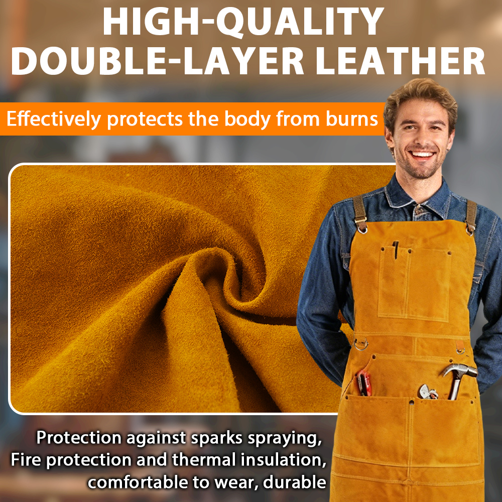 Oxhide Leather Welding Apron C - Leatherwork Apron のレビューと価格