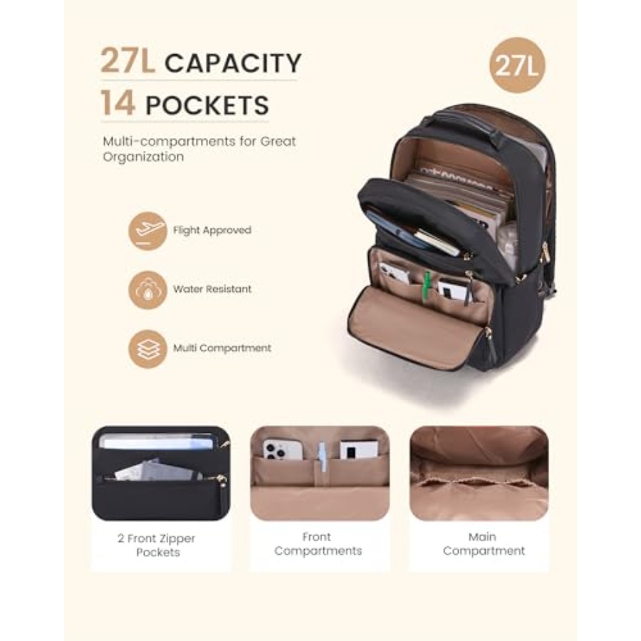 Laptop Backpack for Women with - Leather Working のレビューと価格