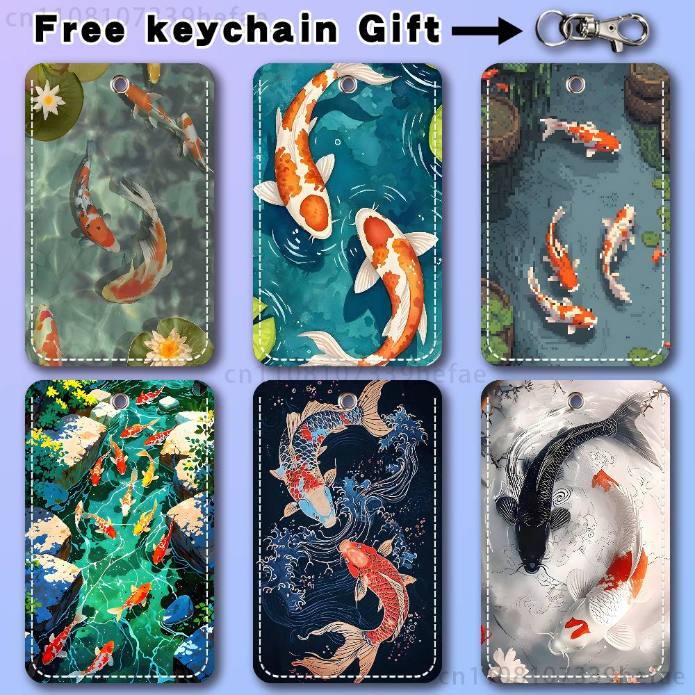 Koi Carp Painting Art Holder F - Leather Work In Art のレビューと価格