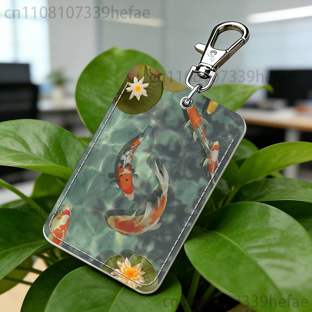 Koi Carp Painting Art Holder F - Leather Work In Art のレビューと価格