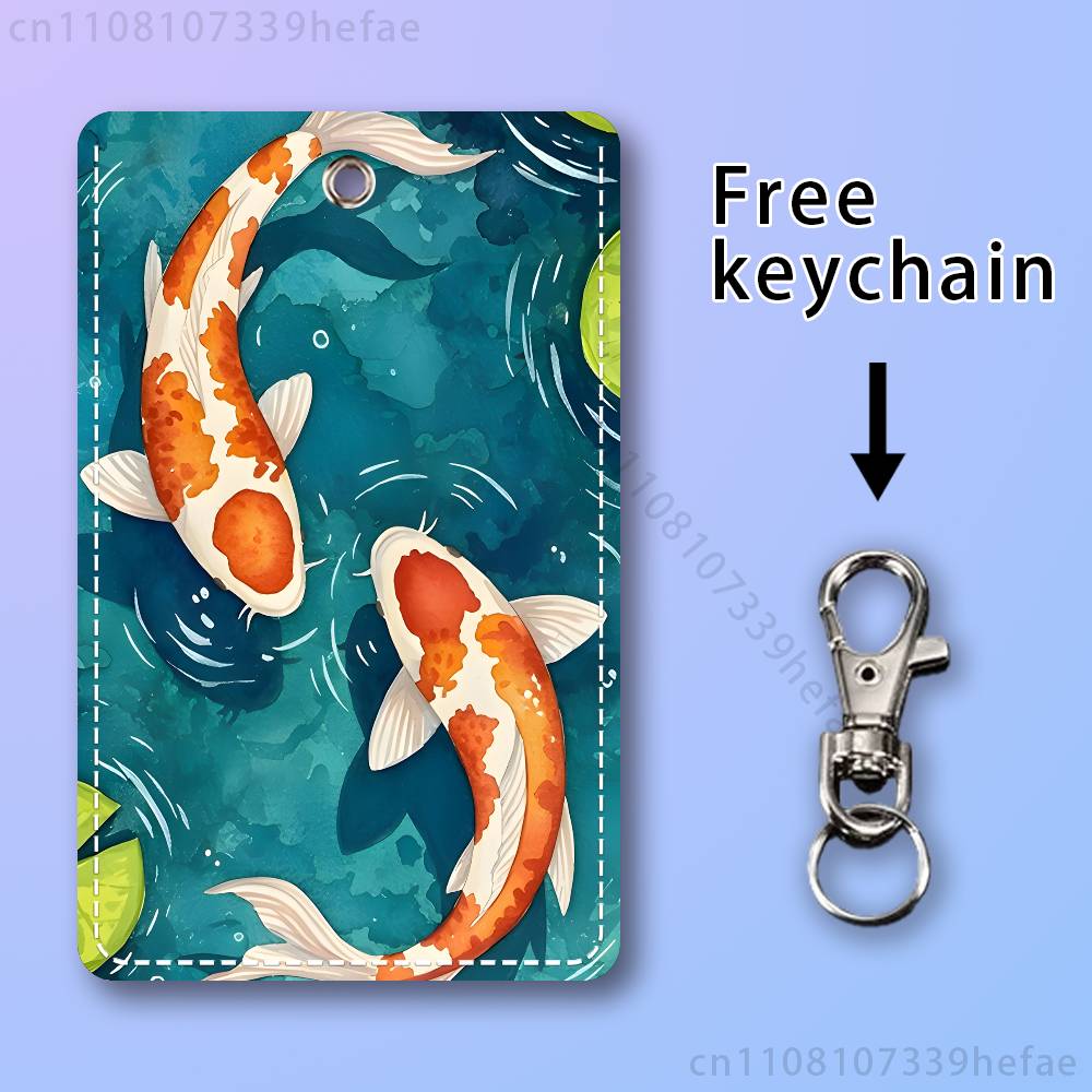 Koi Carp Painting Art Holder F - Leather Work In Art のレビューと価格
