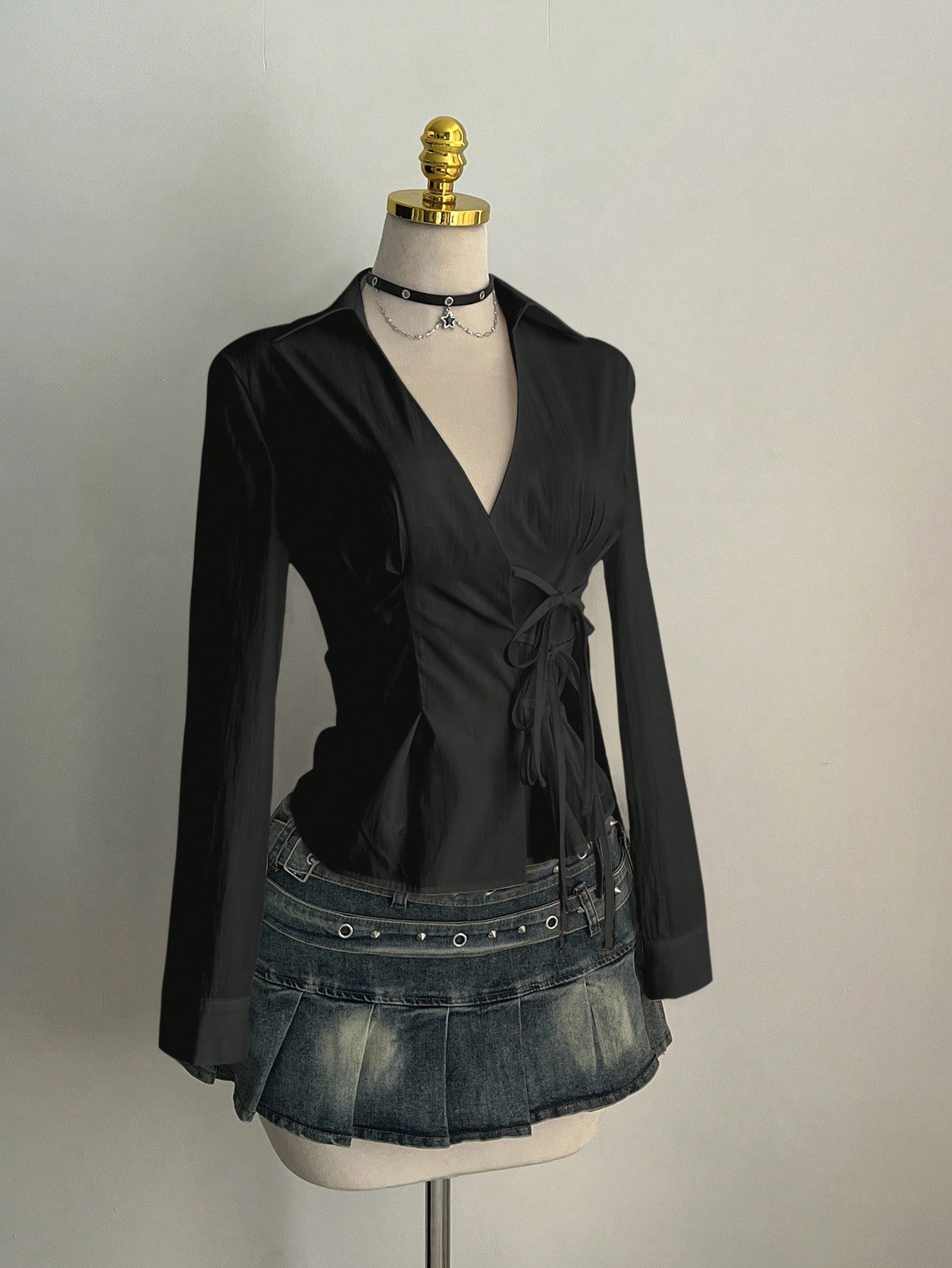 Harajuku Women's Shirt Unique  - Unique Leather Work のレビューと価格