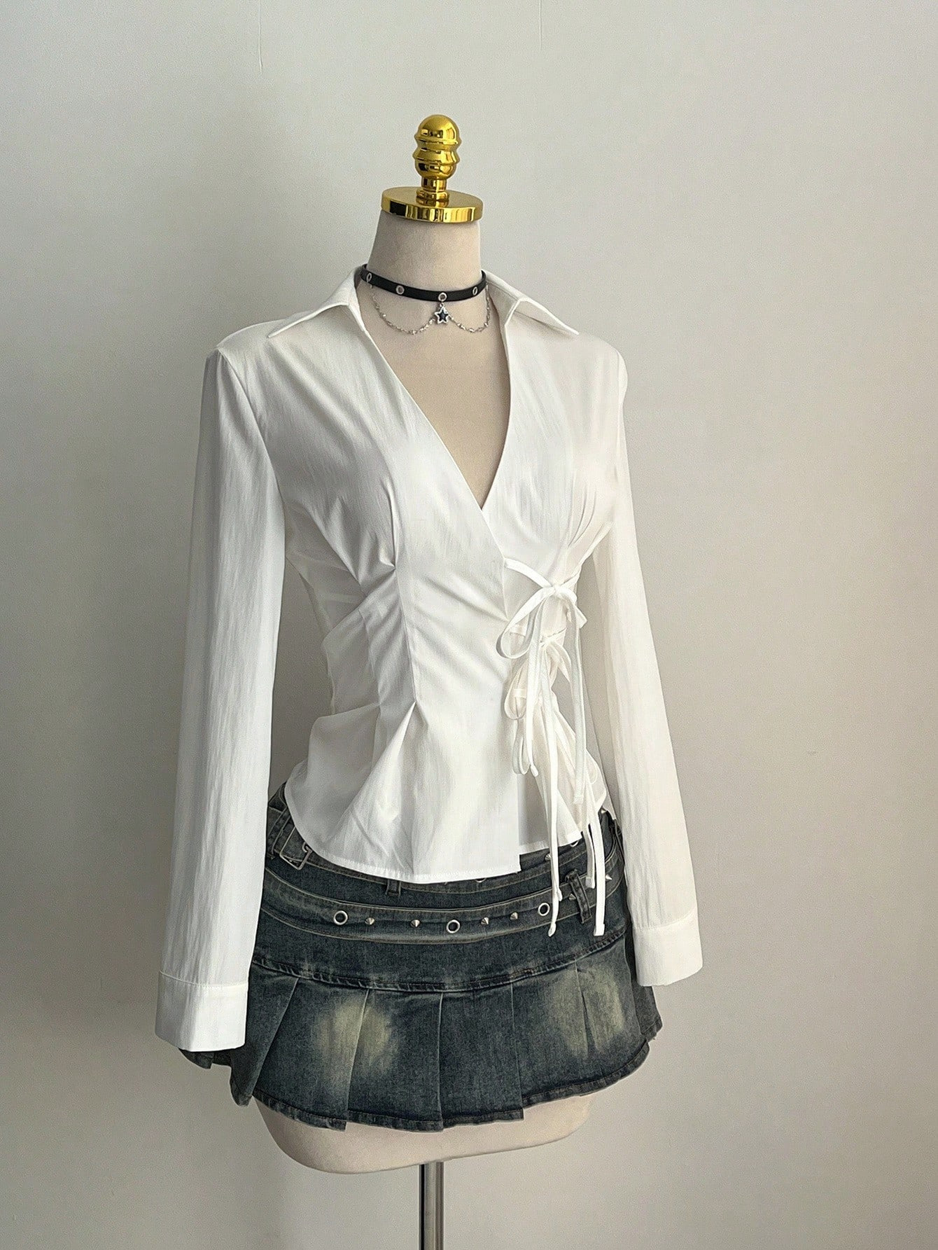 Harajuku Women's Shirt Unique  - Unique Leather Work のレビューと価格