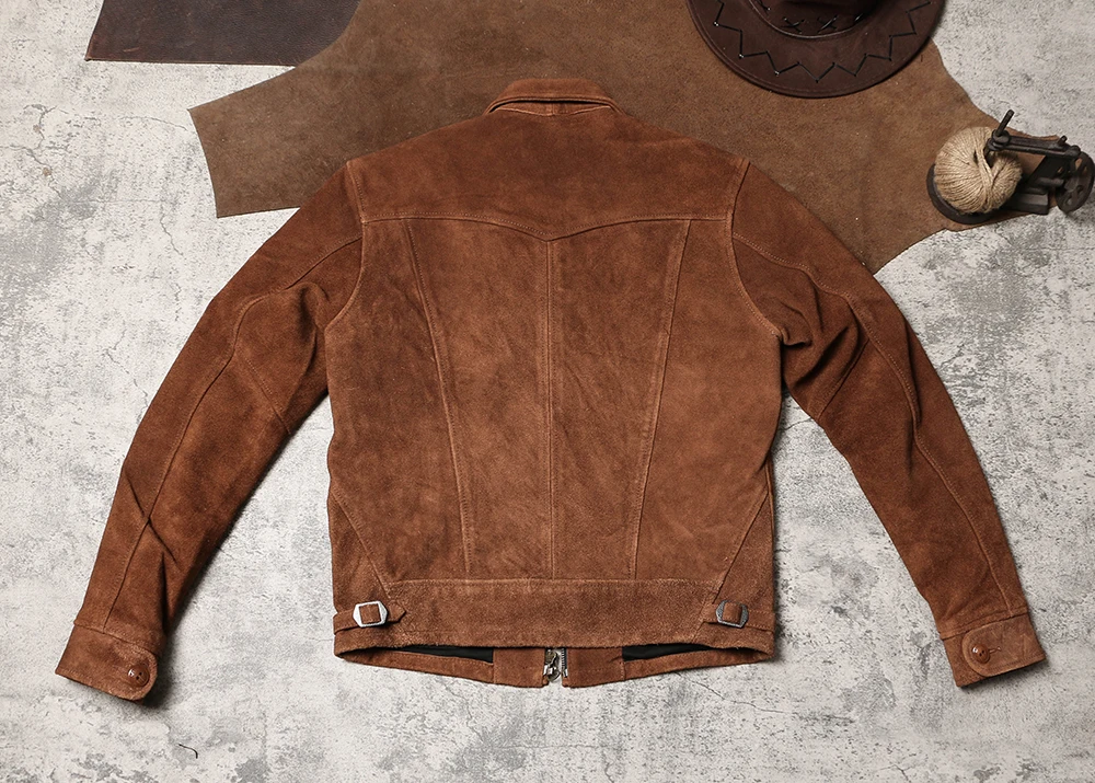Autumn and Winter Farmer Leath - Leather Work Jacket Mens のレビューと価格