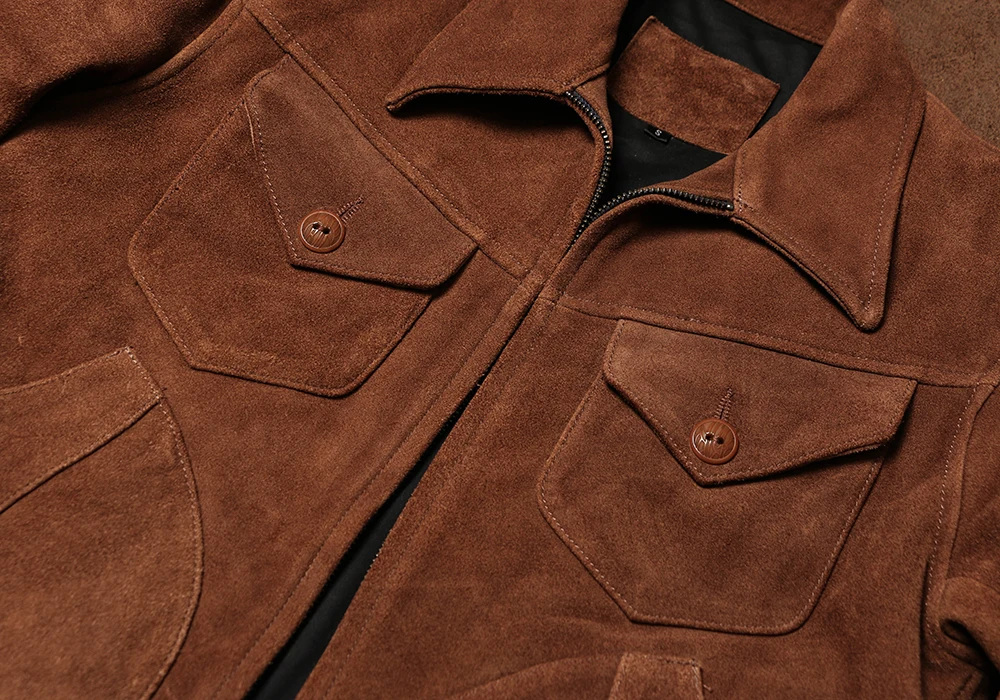 Autumn and Winter Farmer Leath - Leather Work Jacket Mens のレビューと価格