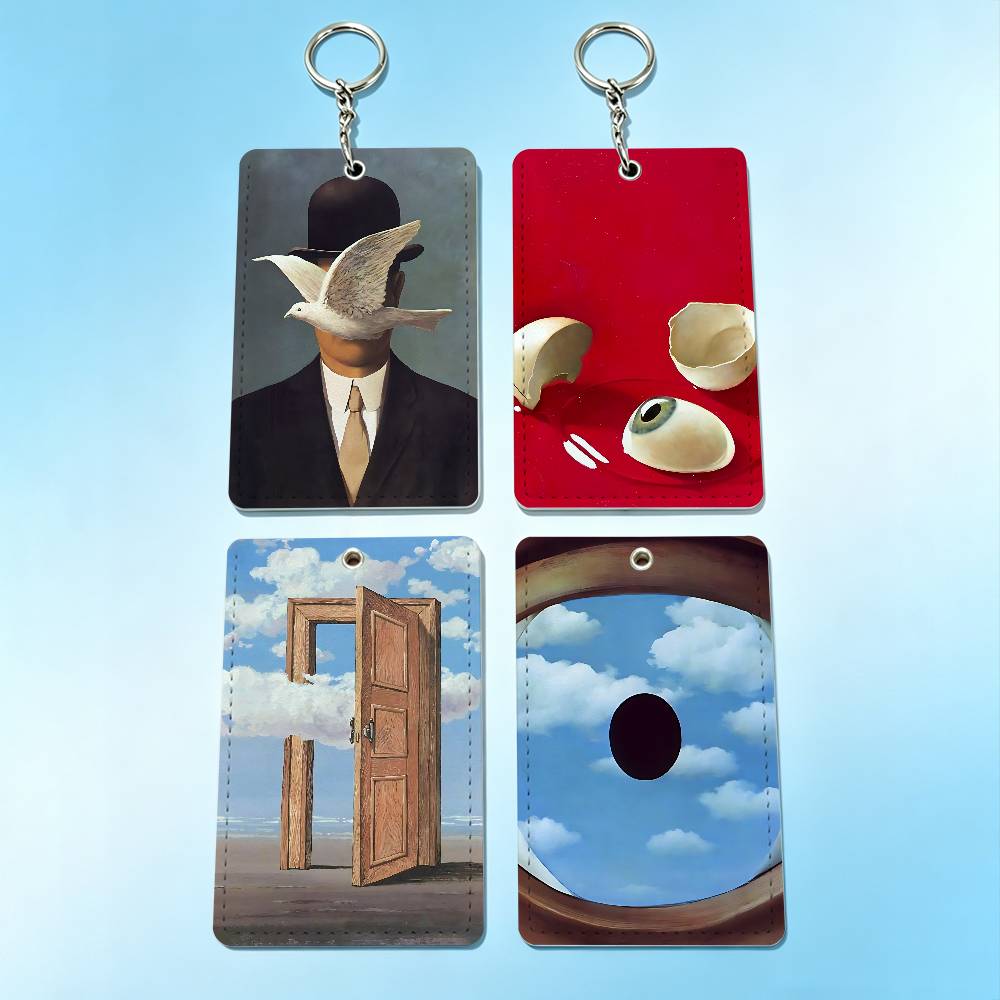 R-Rene Magritte Art Badge Hold - Leather Work In Art のレビューと価格