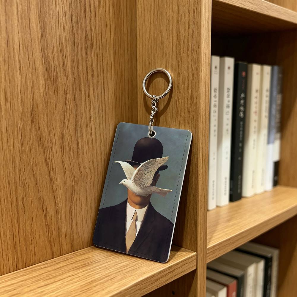 R-Rene Magritte Art Badge Hold - Leather Work In Art のレビューと価格