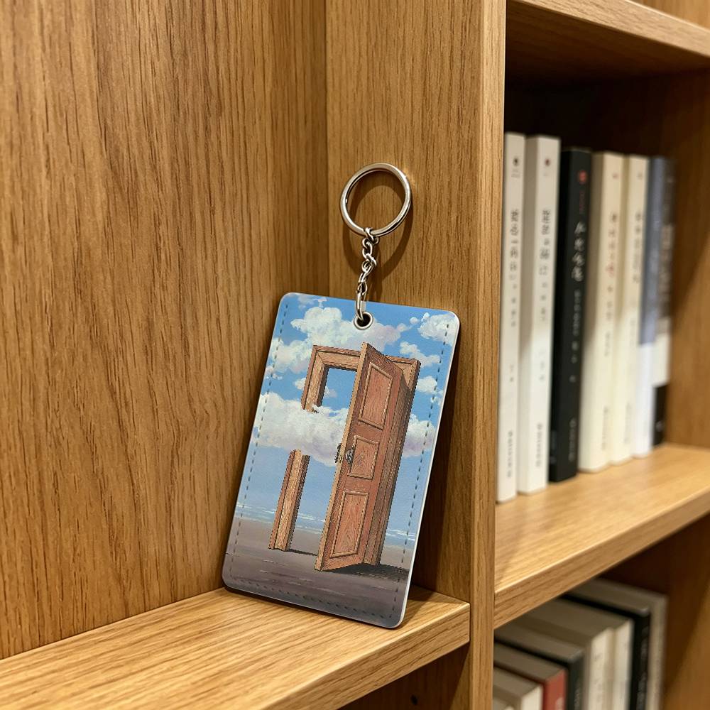 R-Rene Magritte Art Badge Hold - Leather Work In Art のレビューと価格