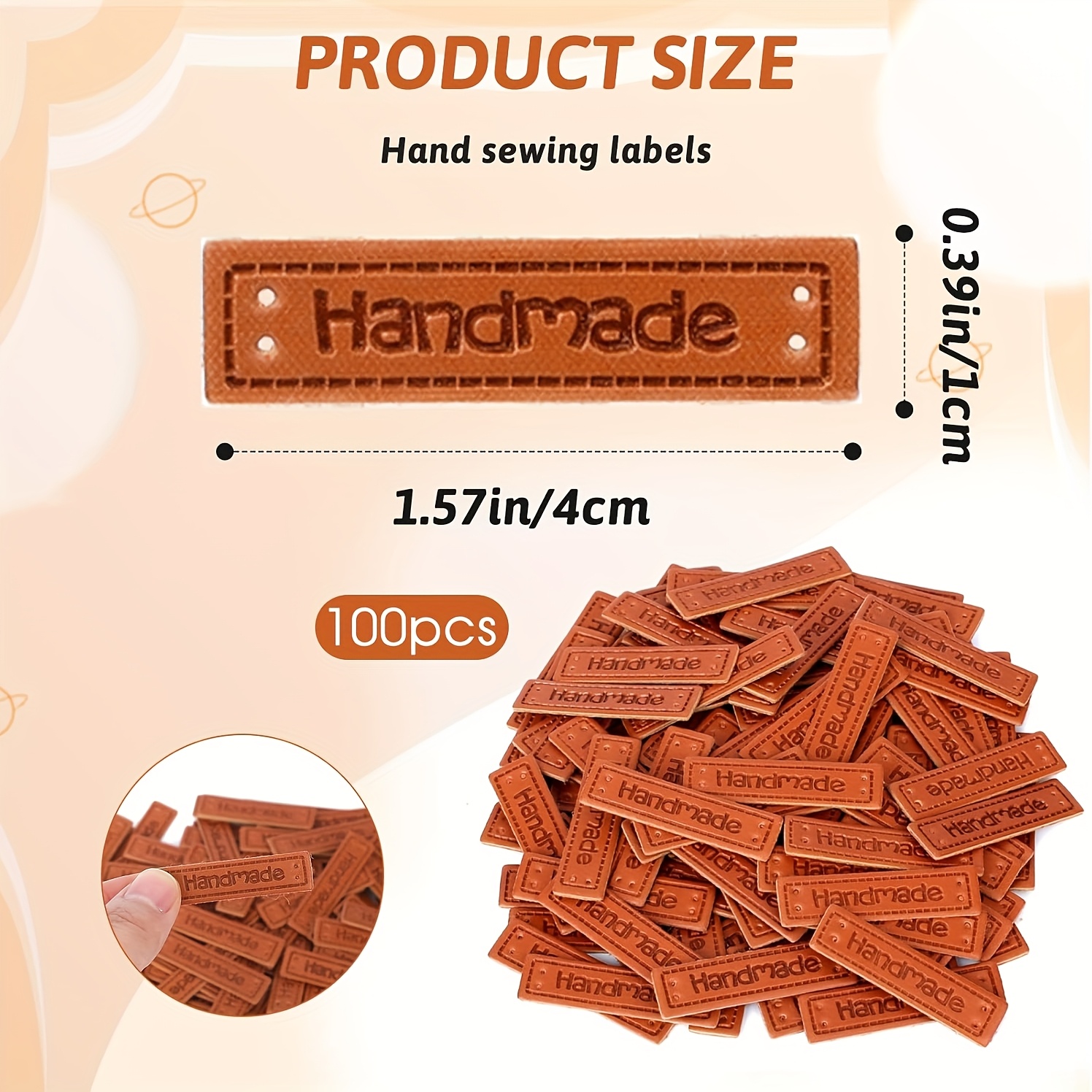 100 Pcs Handmade Tags for Croc - Leather Works のレビューと価格
