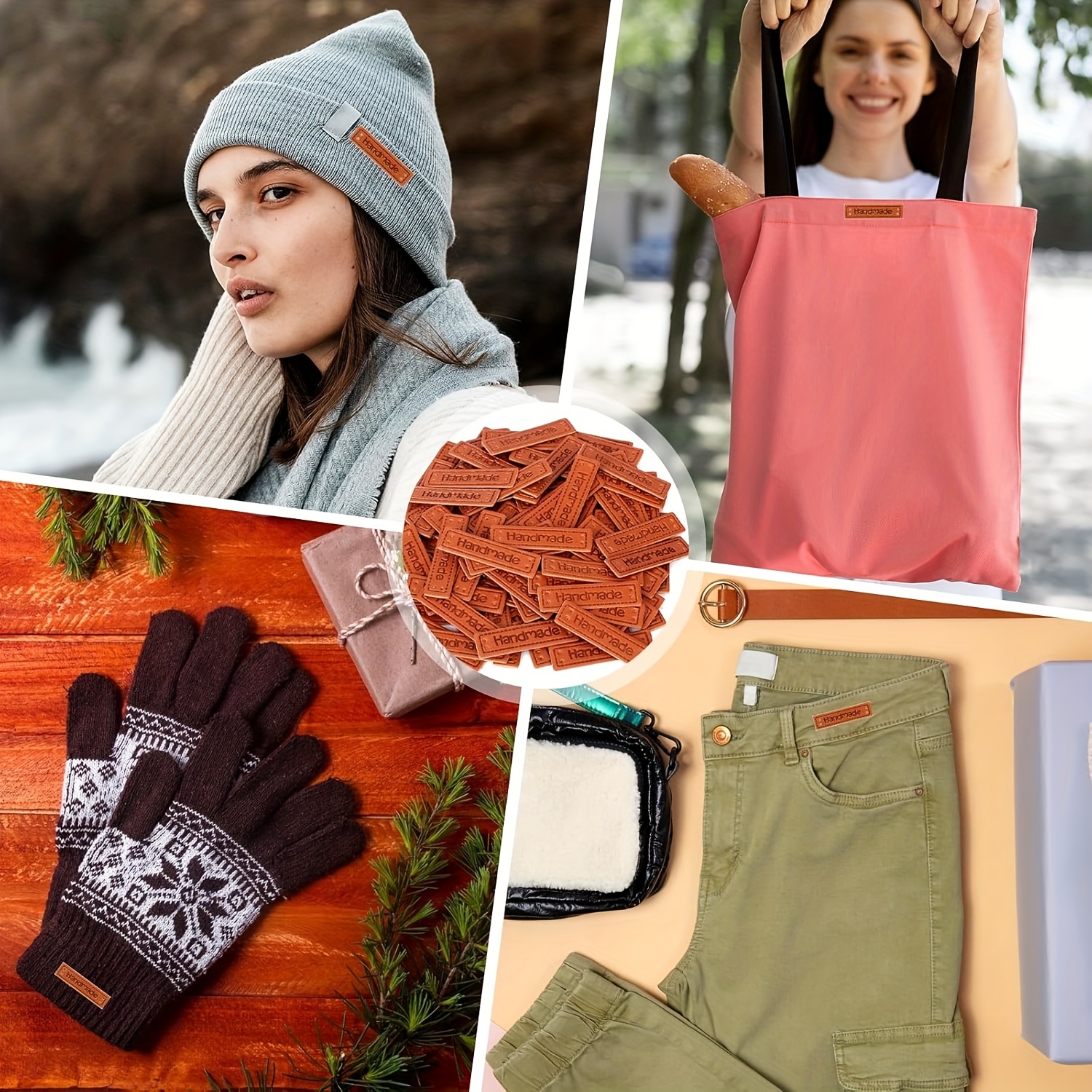 100 Pcs Handmade Tags for Croc - Leather Works のレビューと価格