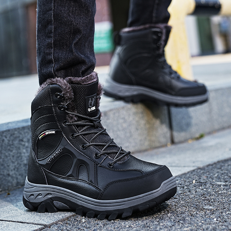 New Men Winter Outdoor Hiking  - Leatherwork Training のレビューと価格