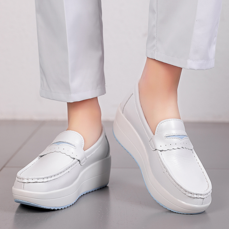 STRONGSHEN Women Platform Wedg - Leather Work Flats Women のレビューと価格