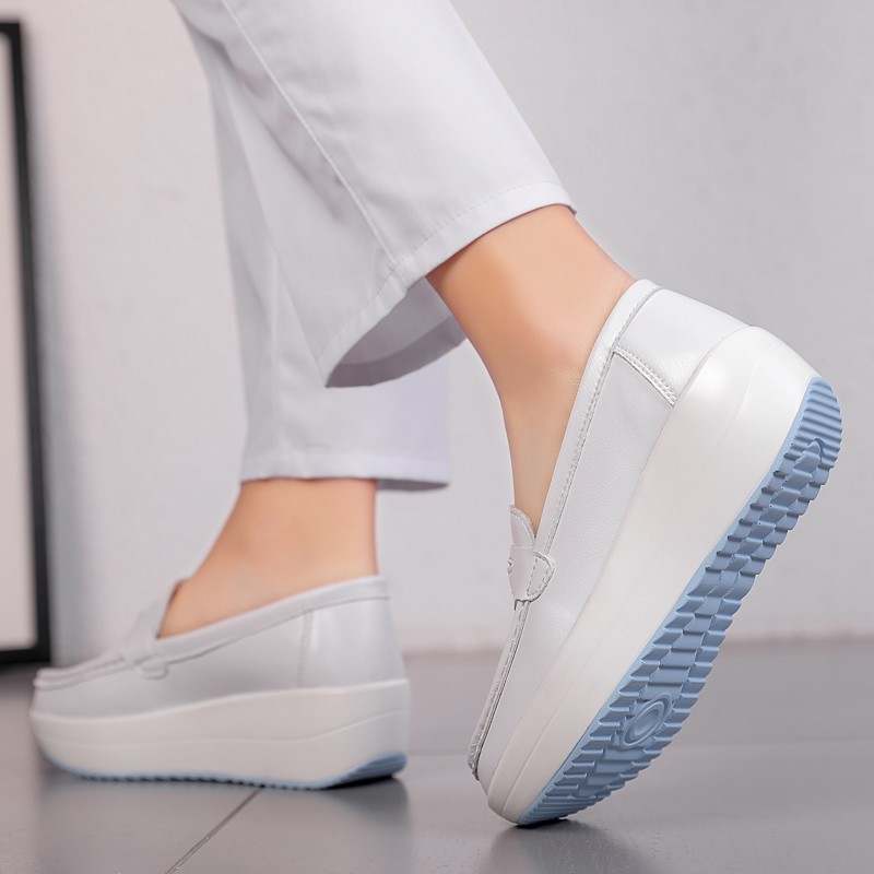 STRONGSHEN Women Platform Wedg - Leather Work Flats Women のレビューと価格