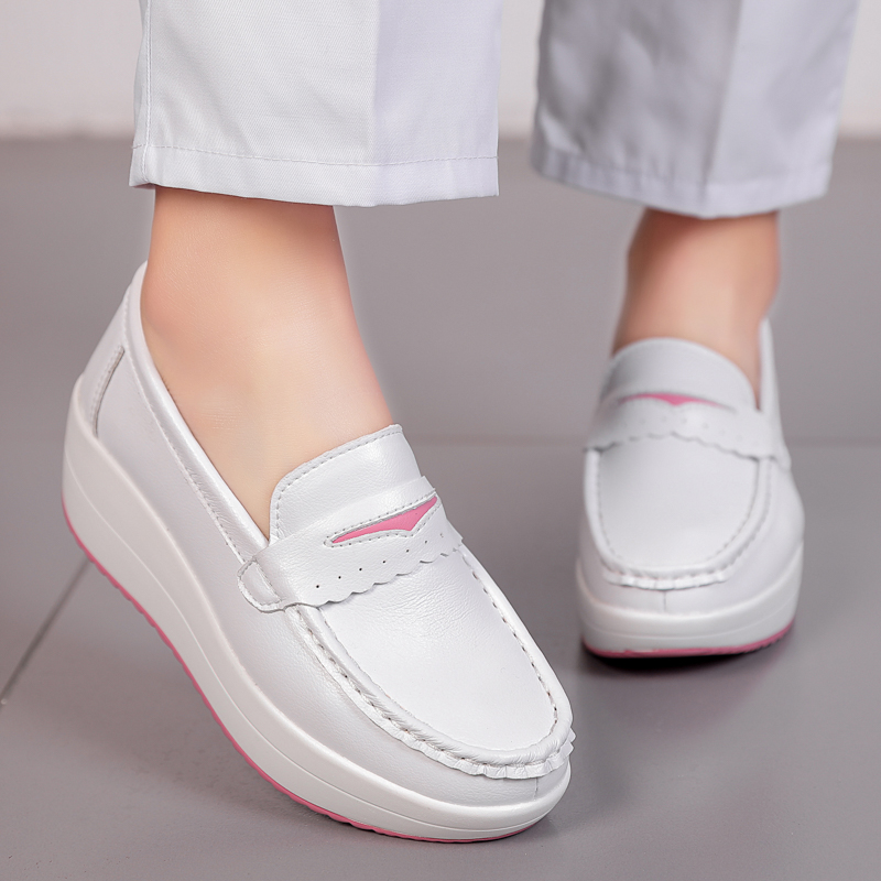STRONGSHEN Women Platform Wedg - Leather Work Flats Women のレビューと価格