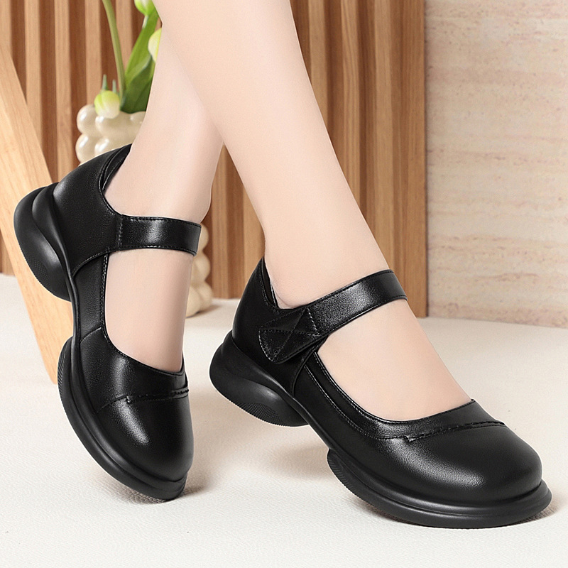 3.5cm British Style All Match  - Leather Work Flats Women のレビューと価格