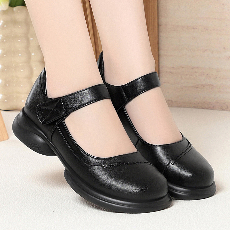 3.5cm British Style All Match  - Leather Work Flats Women のレビューと価格