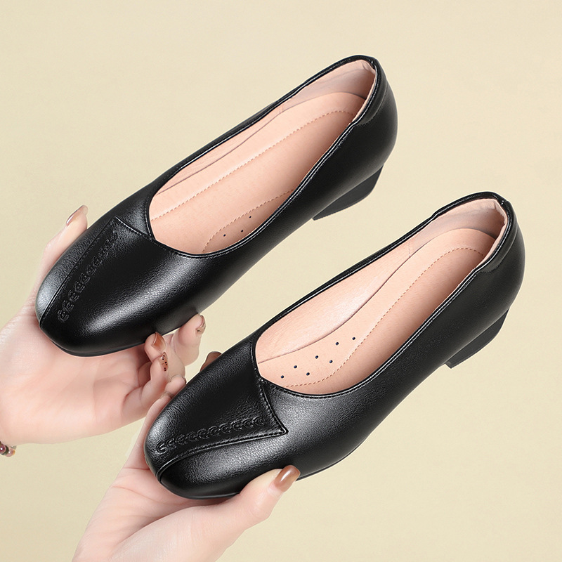 3cm Breathable Comfortable Sha - Leather Work Flats Women のレビューと価格