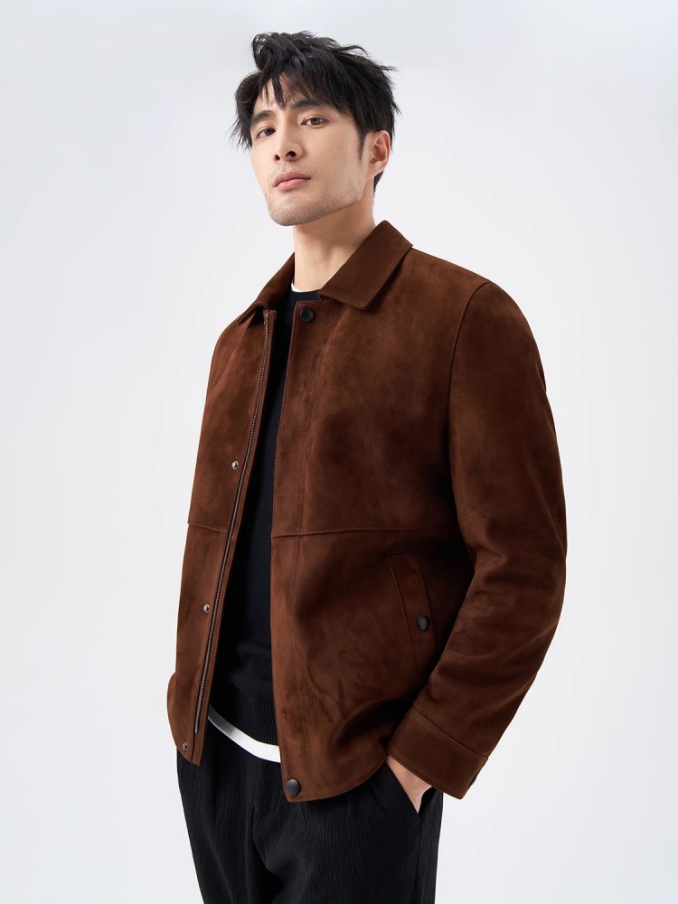Top Quality Natural Real Suede - Leather Work Jacket Mens のレビューと価格