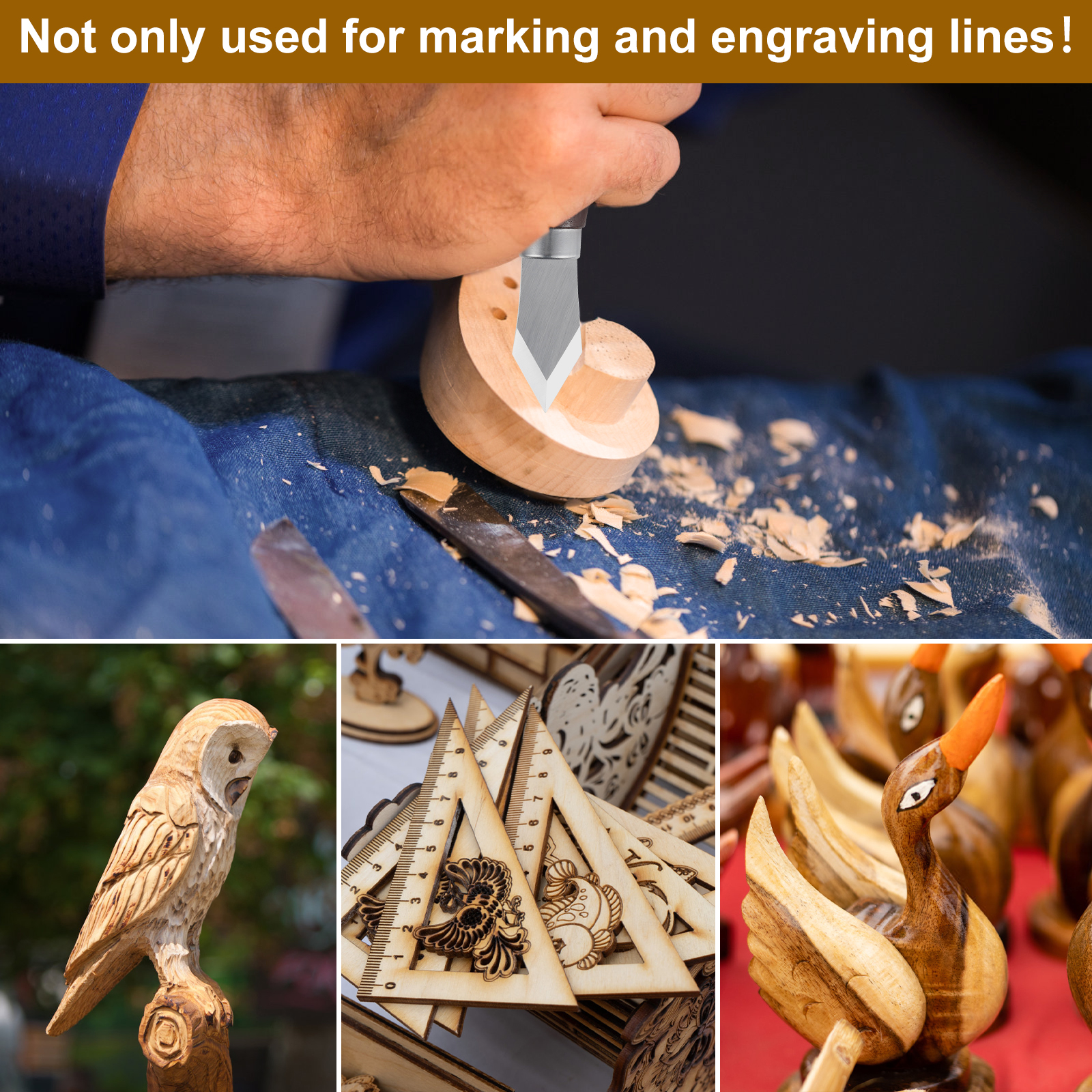 Marking Knife with Wooden Hand - Leatherwork Knife Sheath のレビューと価格