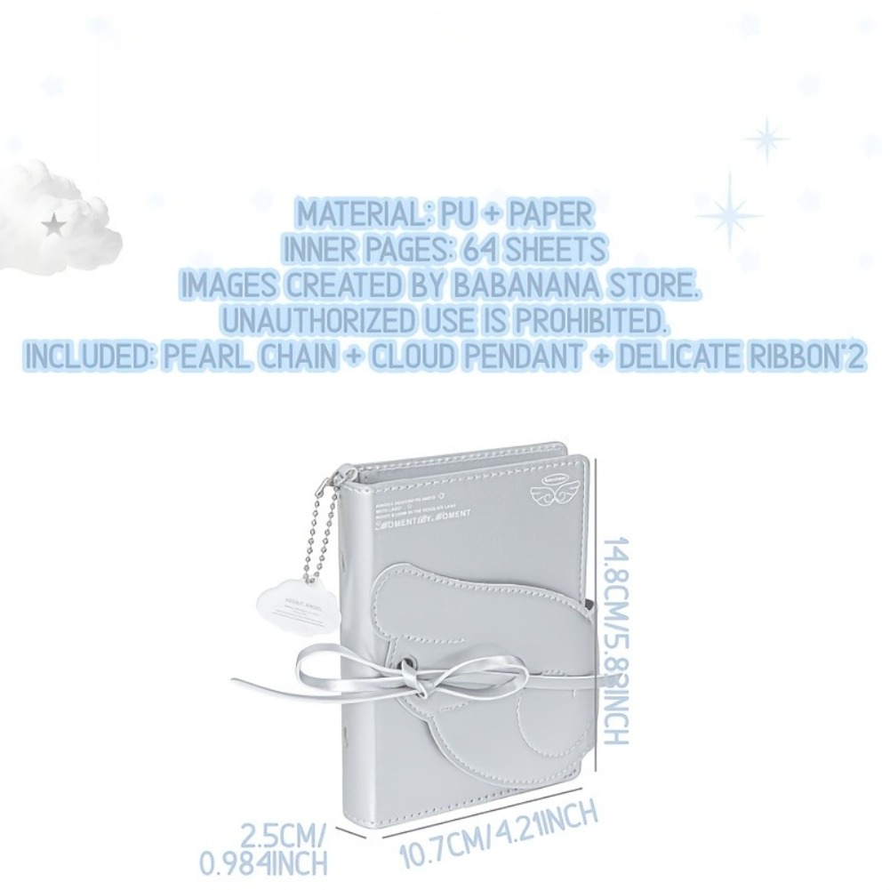 Kawaii Angel Wings Notebook A7 - Leather Work Notebook のレビューと価格