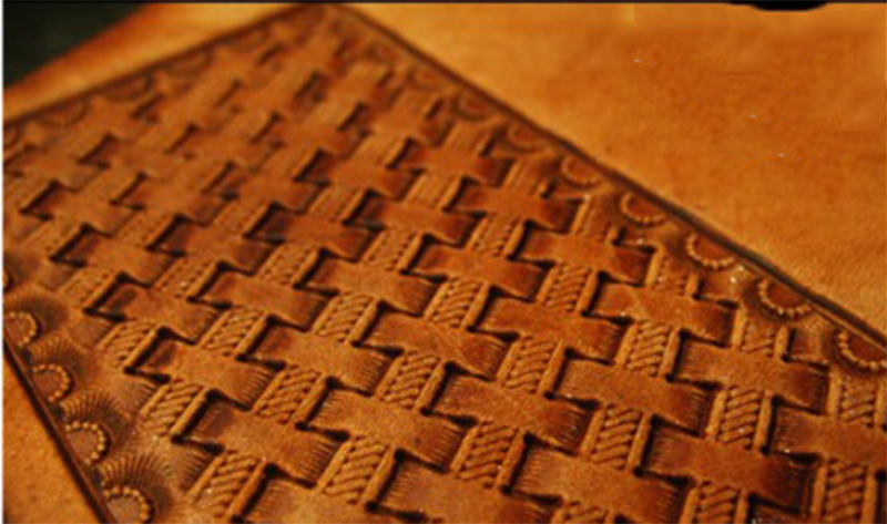 Woven pattern Hand-work unique - Unique Leather Work のレビューと価格