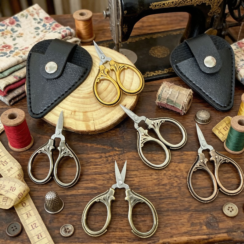 Mini Vintage Scissors with PU  - Leather Work In Art のレビューと価格