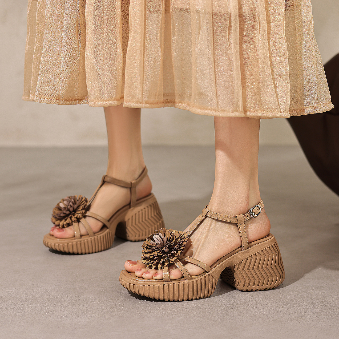 Genuine Leather Cowhide Women  - Leather Work Flats Women のレビューと価格