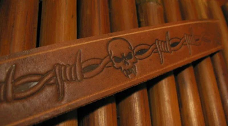 5pcs Thorns and skull pattern  - Unique Leather Work のレビューと価格