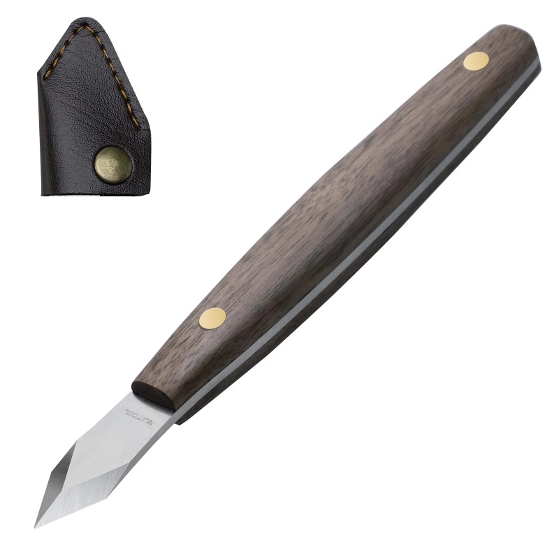 Handmade carving knife, thin e - Leatherwork Knife Sheath のレビューと価格