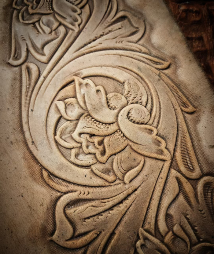 Tang dynasty flower design Han - Unique Leather Work のレビューと価格
