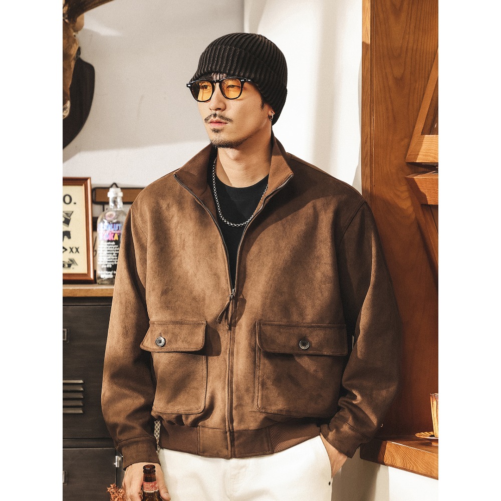A highly anticipated retro lea - Leather Work Jacket Mens のレビューと価格