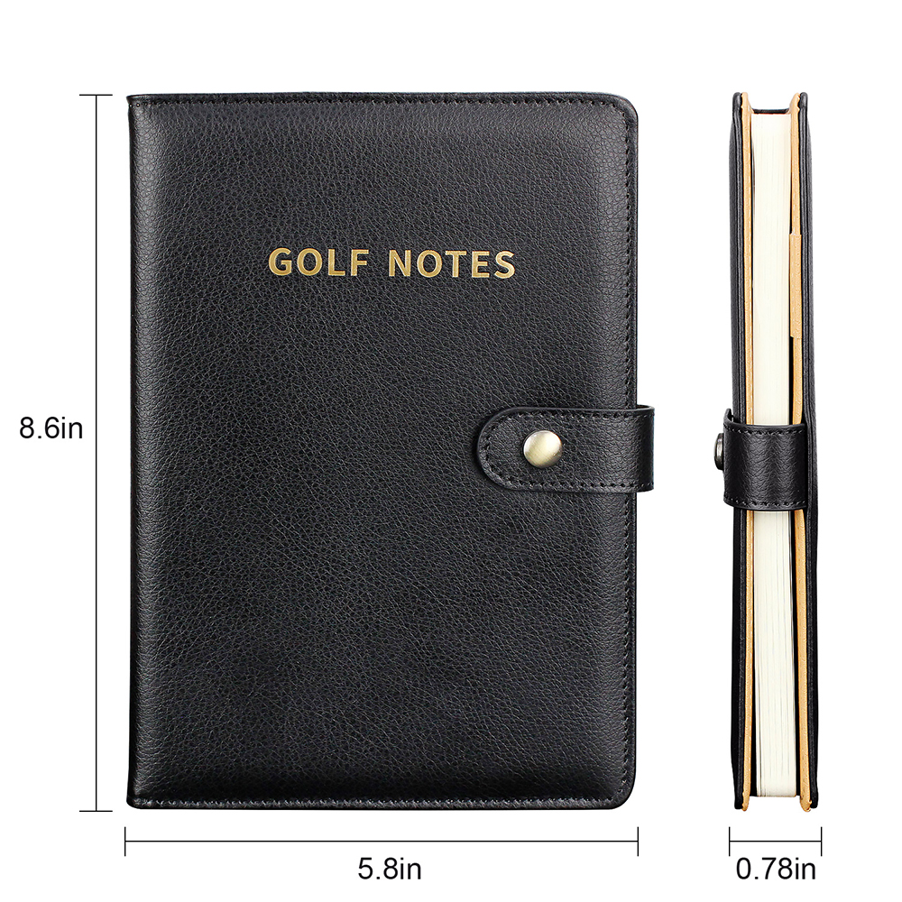 Black Leather Golf Scorecard H - Leather Work Notebook のレビューと価格