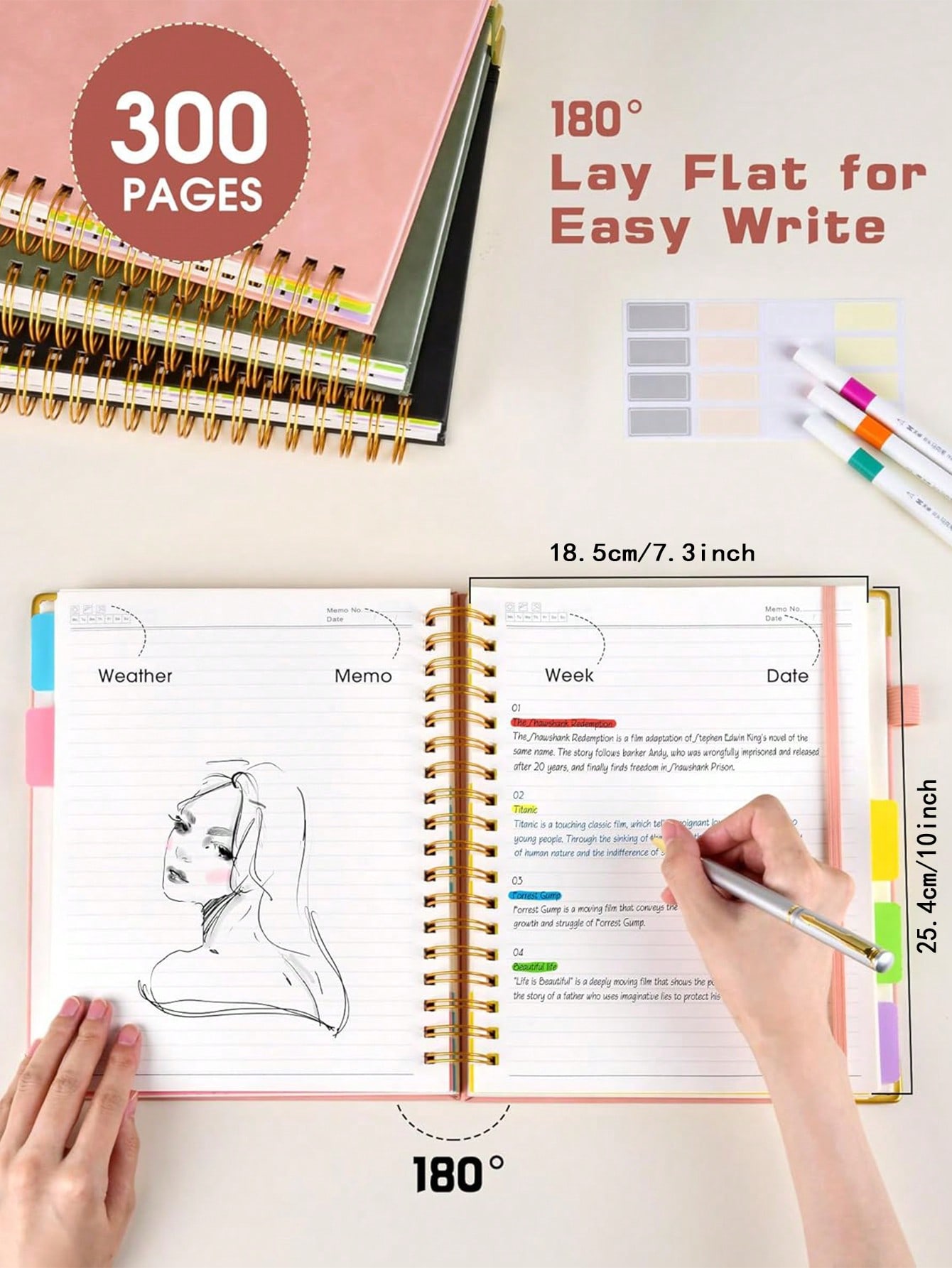 1PC Hardcover Spiral Notebook  - Leather Work Notebook のレビューと価格