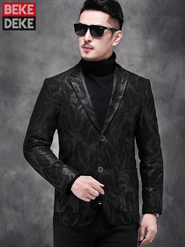 Business Men Work Slim Fit Rea - Leather Work Jacket Mens のレビューと価格