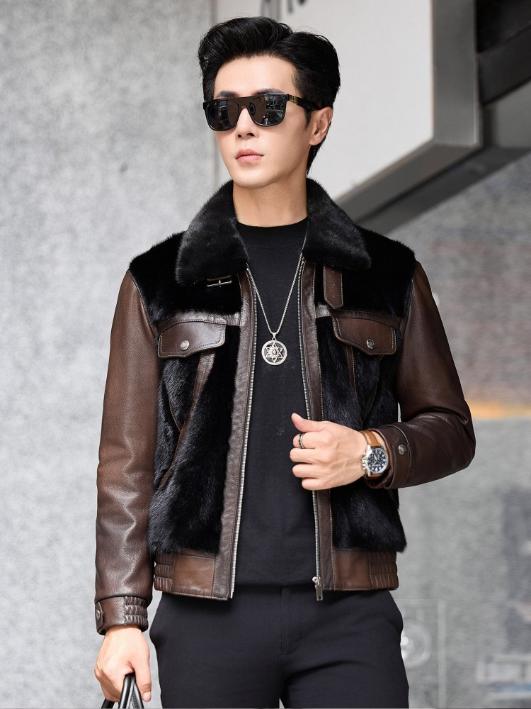 Luxury Business Men Winter Wor - Leather Work Jacket Mens のレビューと価格
