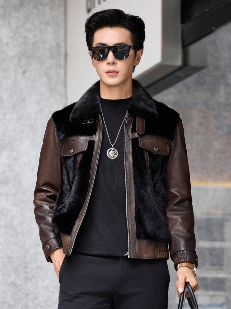 Luxury Business Men Winter Wor - Leather Work Jacket Mens のレビューと価格