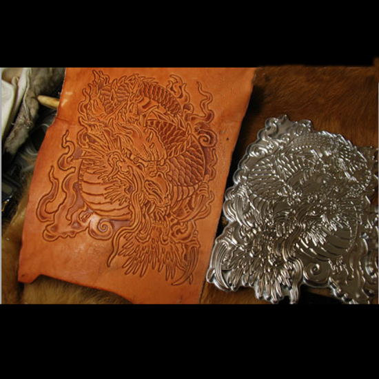 Dragon pattern Hand-work uniqu - Unique Leather Work のレビューと価格