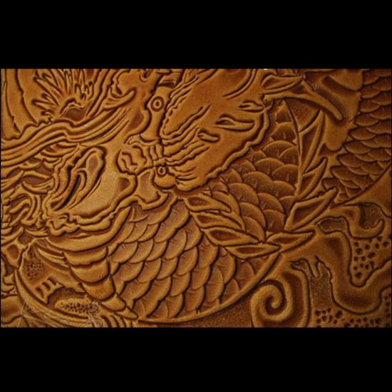 Dragon pattern Hand-work uniqu - Unique Leather Work のレビューと価格