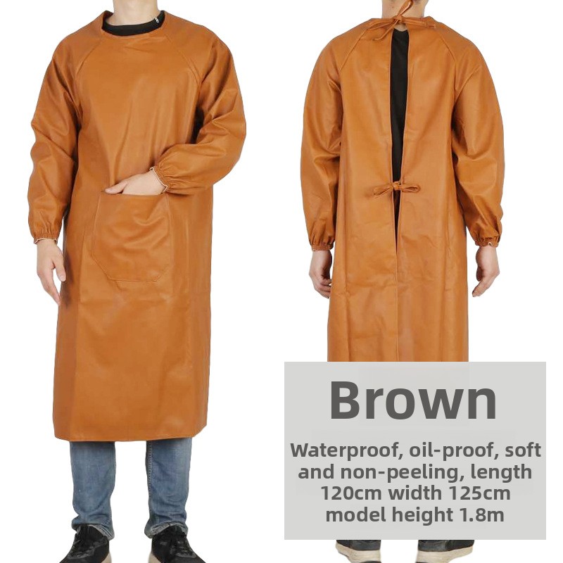Thickened Wear-Resistant Leath - Leatherwork Apron のレビューと価格
