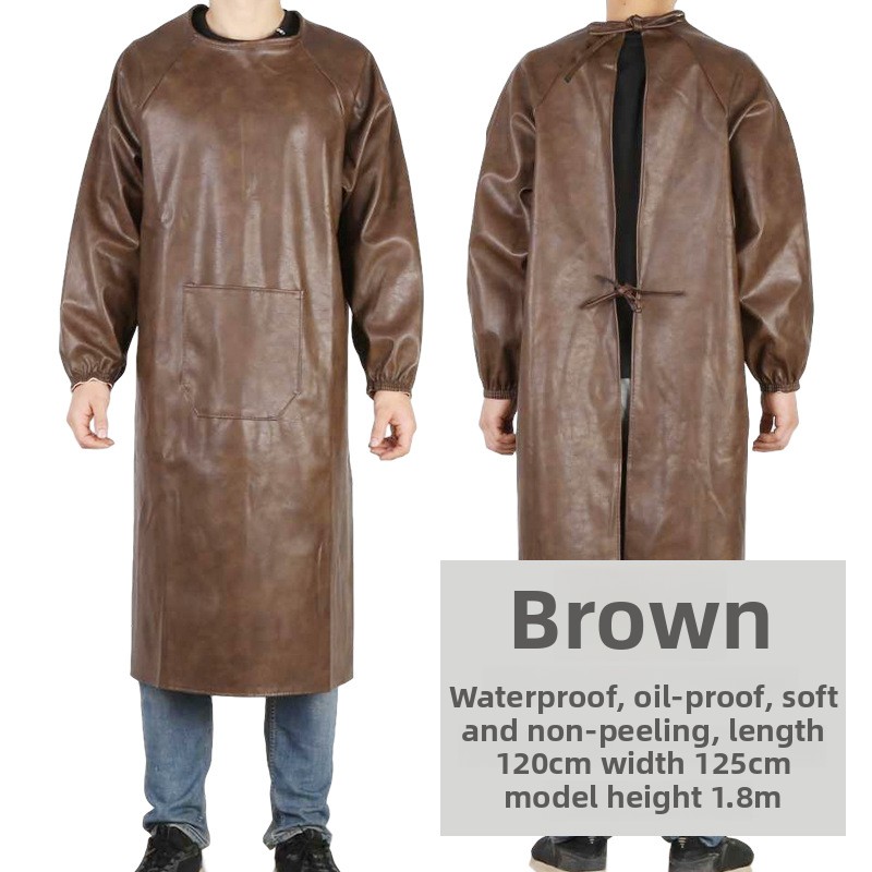 Thickened Wear-Resistant Leath - Leatherwork Apron のレビューと価格