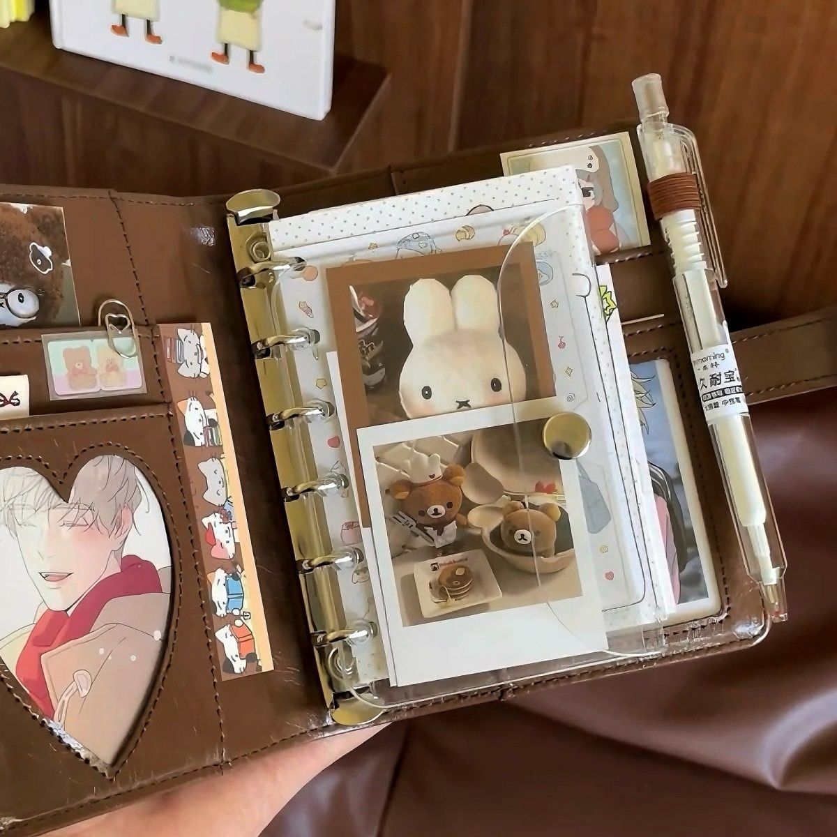 Retro Brown A7 Leather Loose L - Leather Work Notebook のレビューと価格