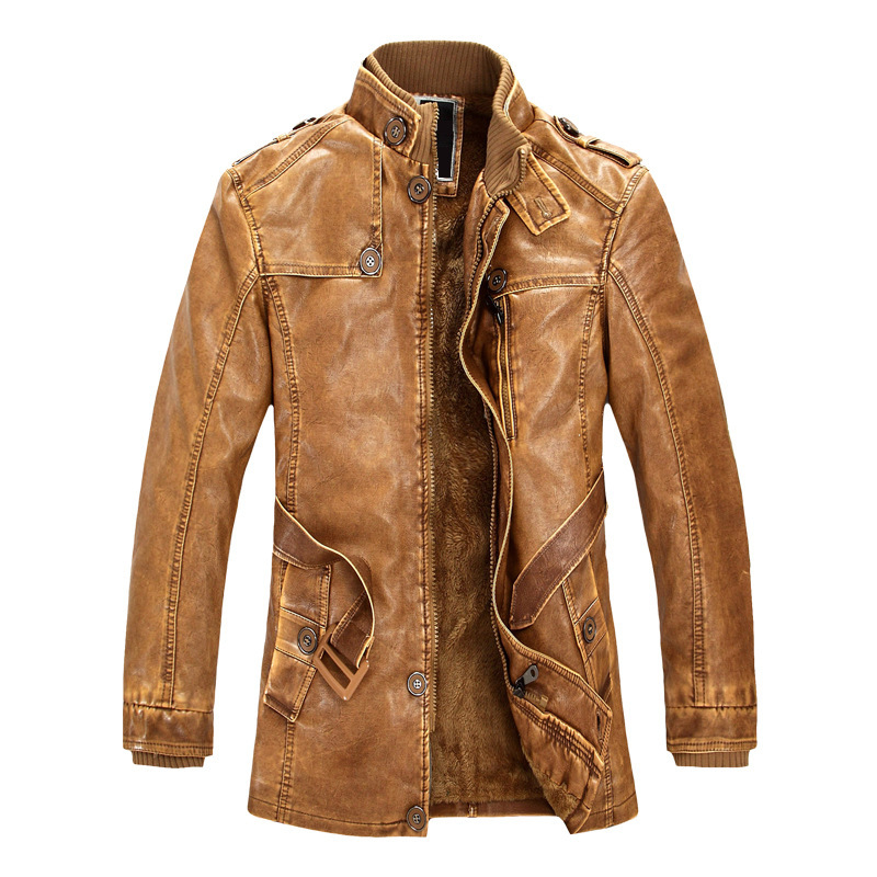 Autumn Motorbike Jacket Men's  - Leather Work Jacket Mens のレビューと価格