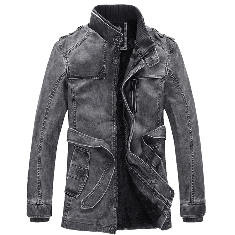 Autumn Motorbike Jacket Men's  - Leather Work Jacket Mens のレビューと価格